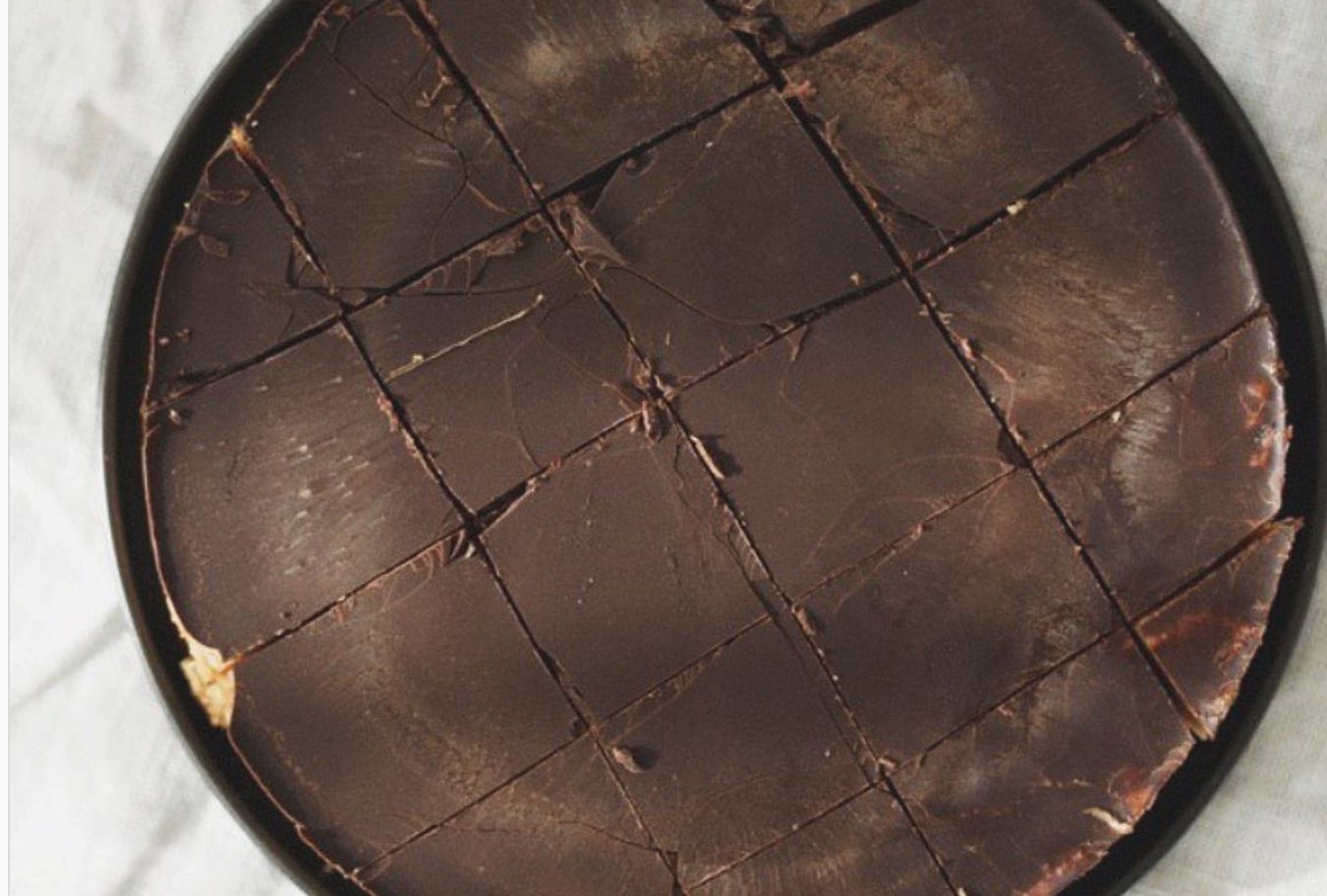 chocolate and almond tart